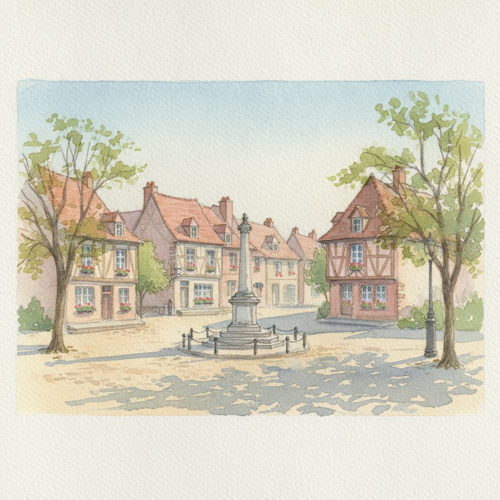 Boos — aquarelle — France