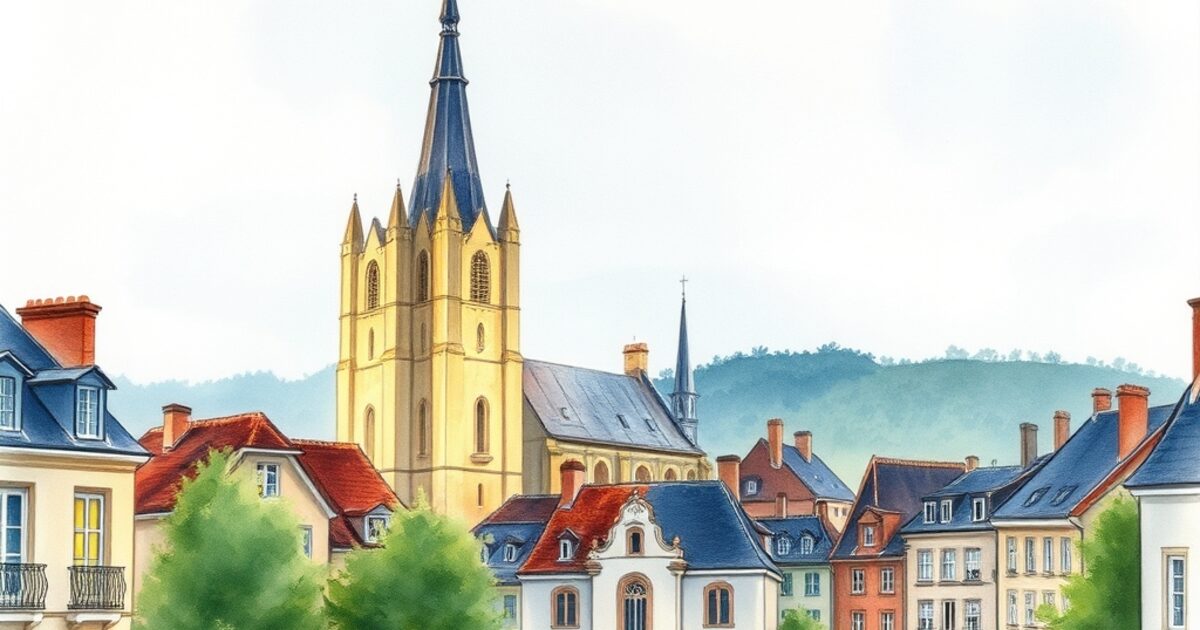 Bougival — aquarelle — France