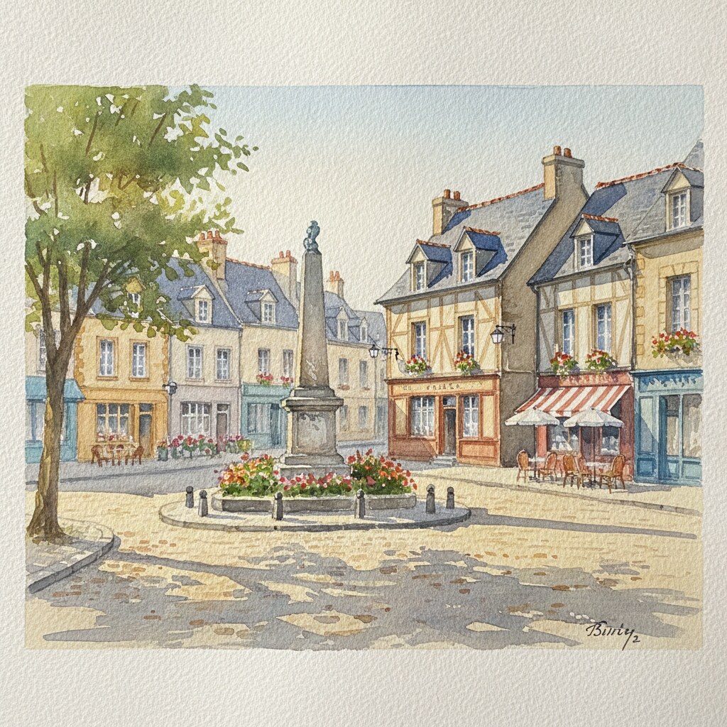 Brix — aquarelle — France