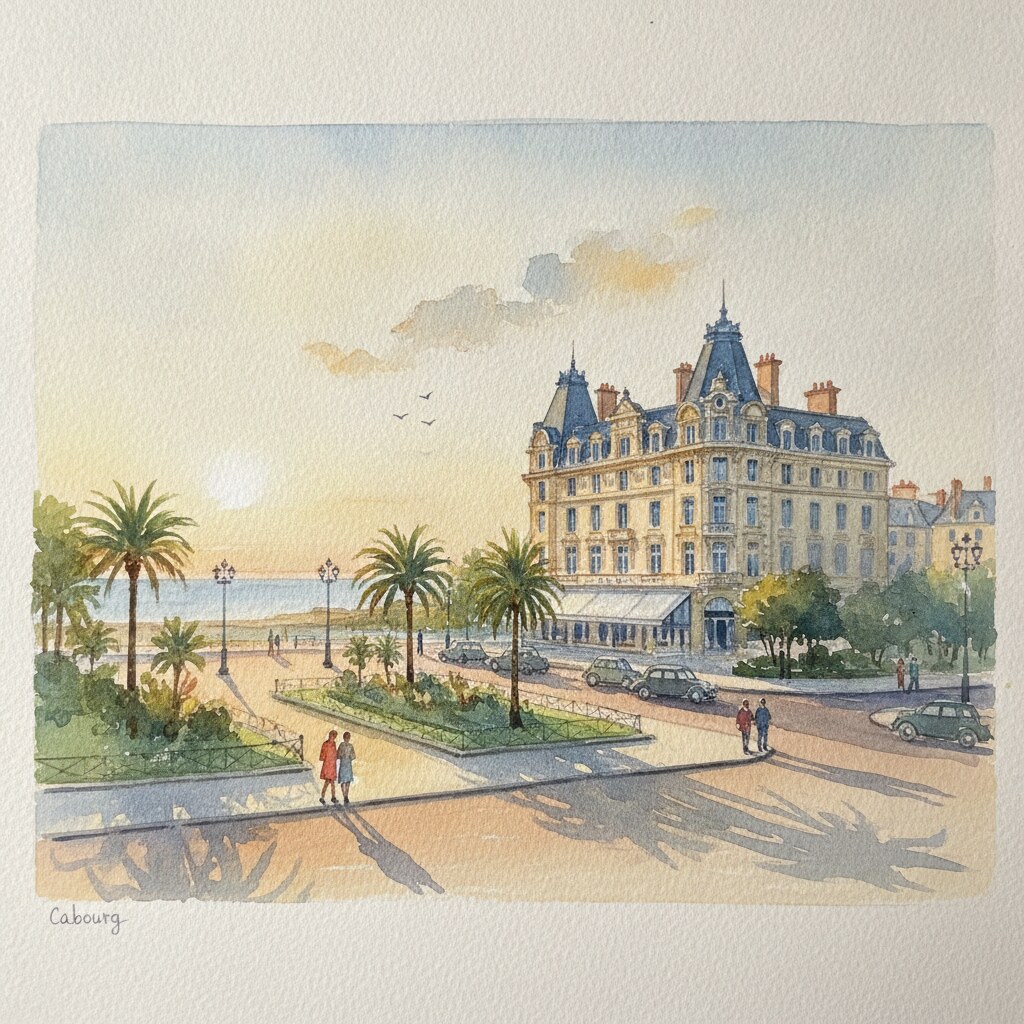 Cabourg — acuarela — Francia