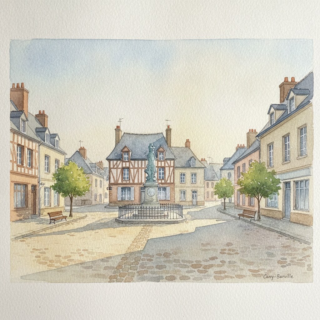 Cany-Barville — aquarelle — France