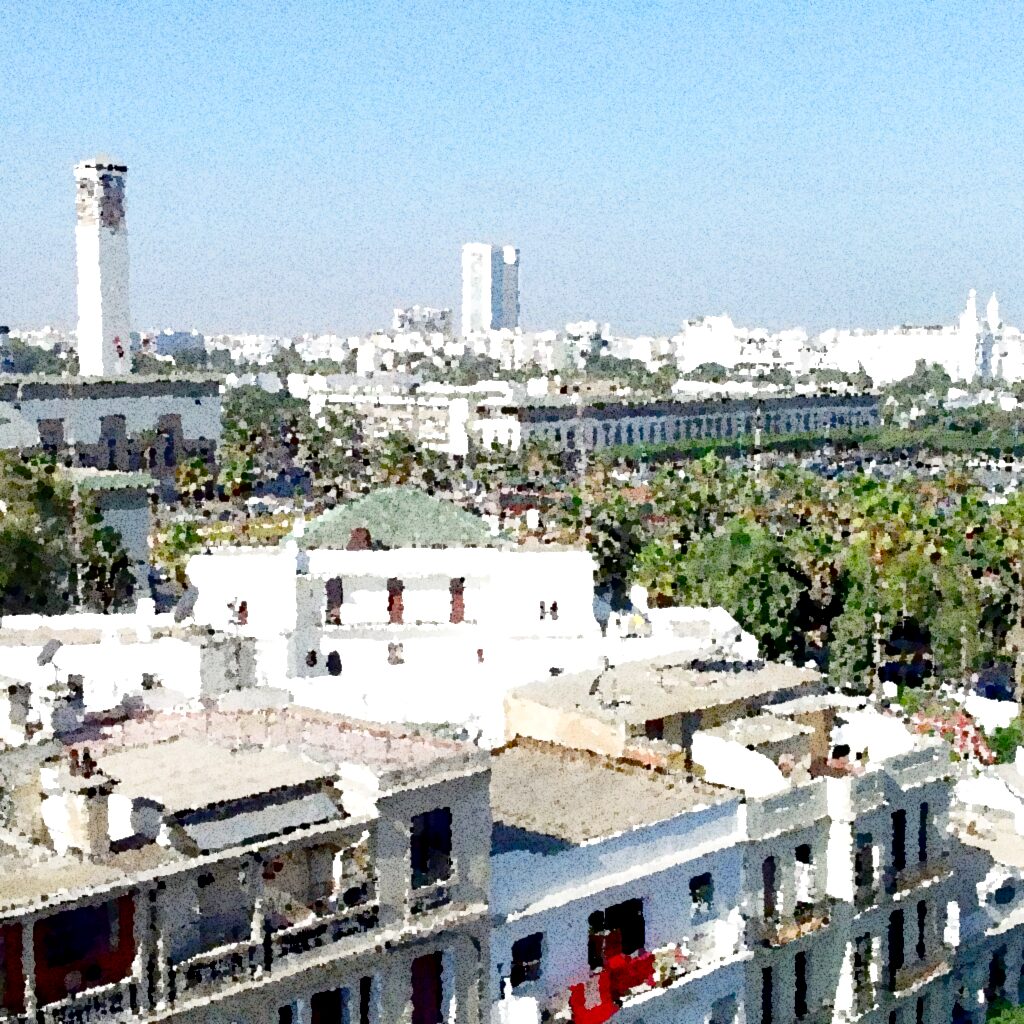 Casablanca — watercolour — Maroc