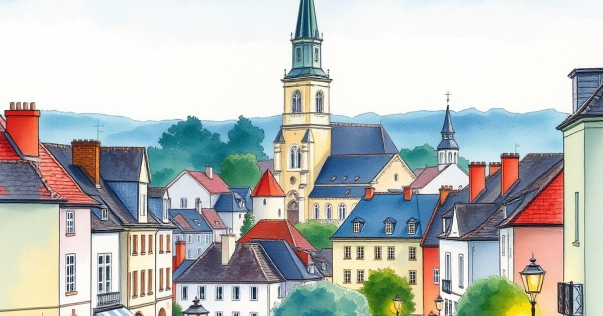 Châtenay-Malabry — aquarelle — France