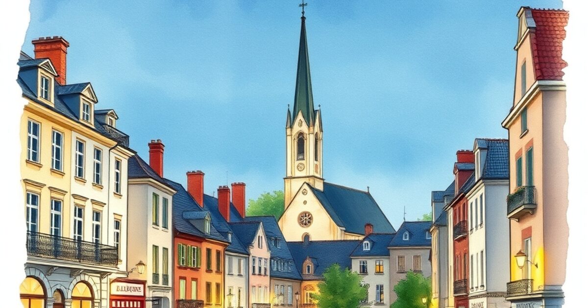 Clamart — aquarelle — France