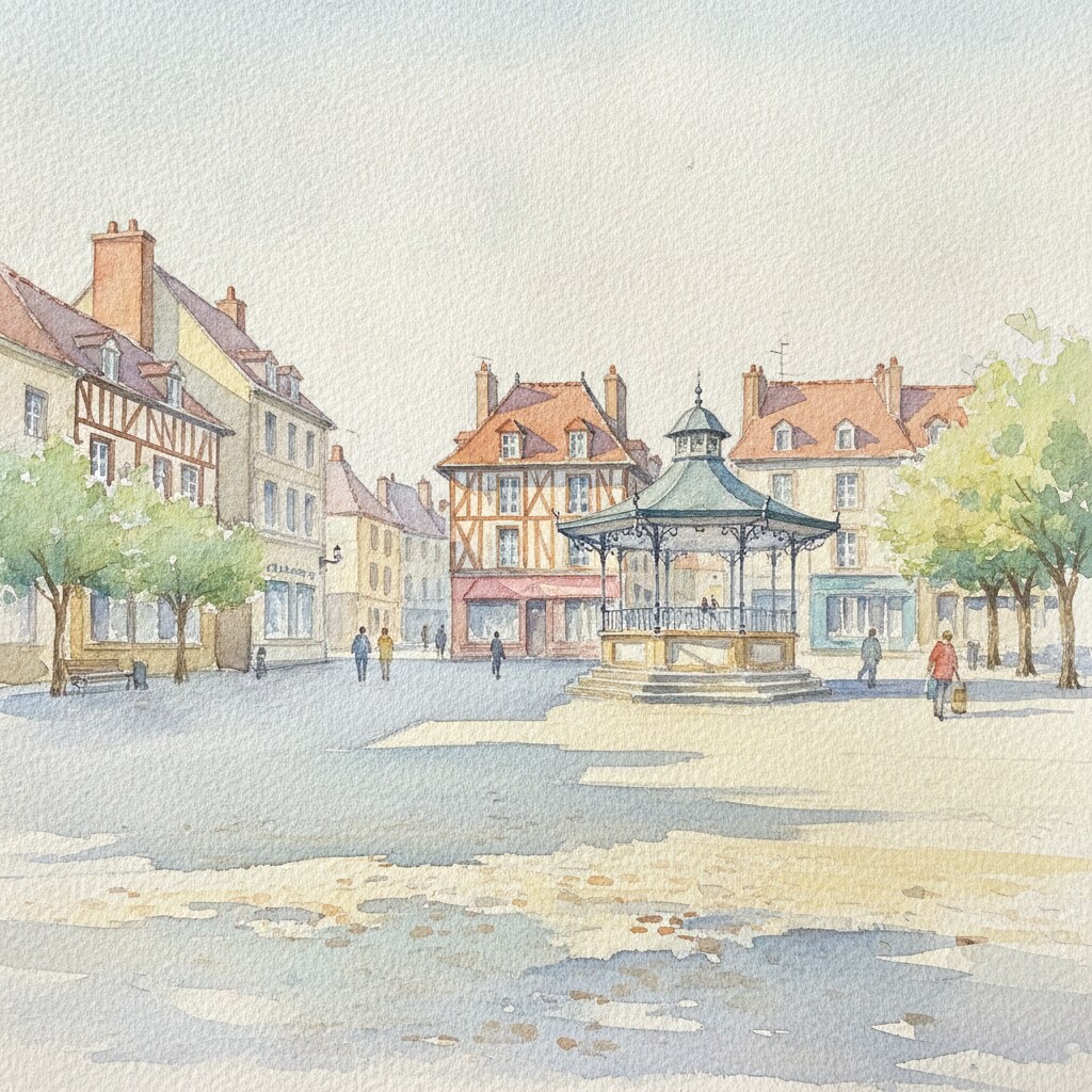 Cléon — acuarela — Francia
