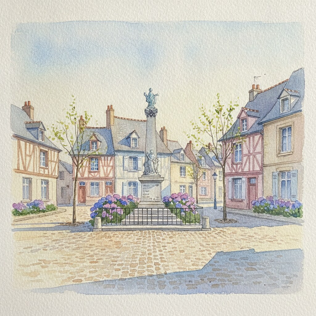 Colombelles — aquarelle — France