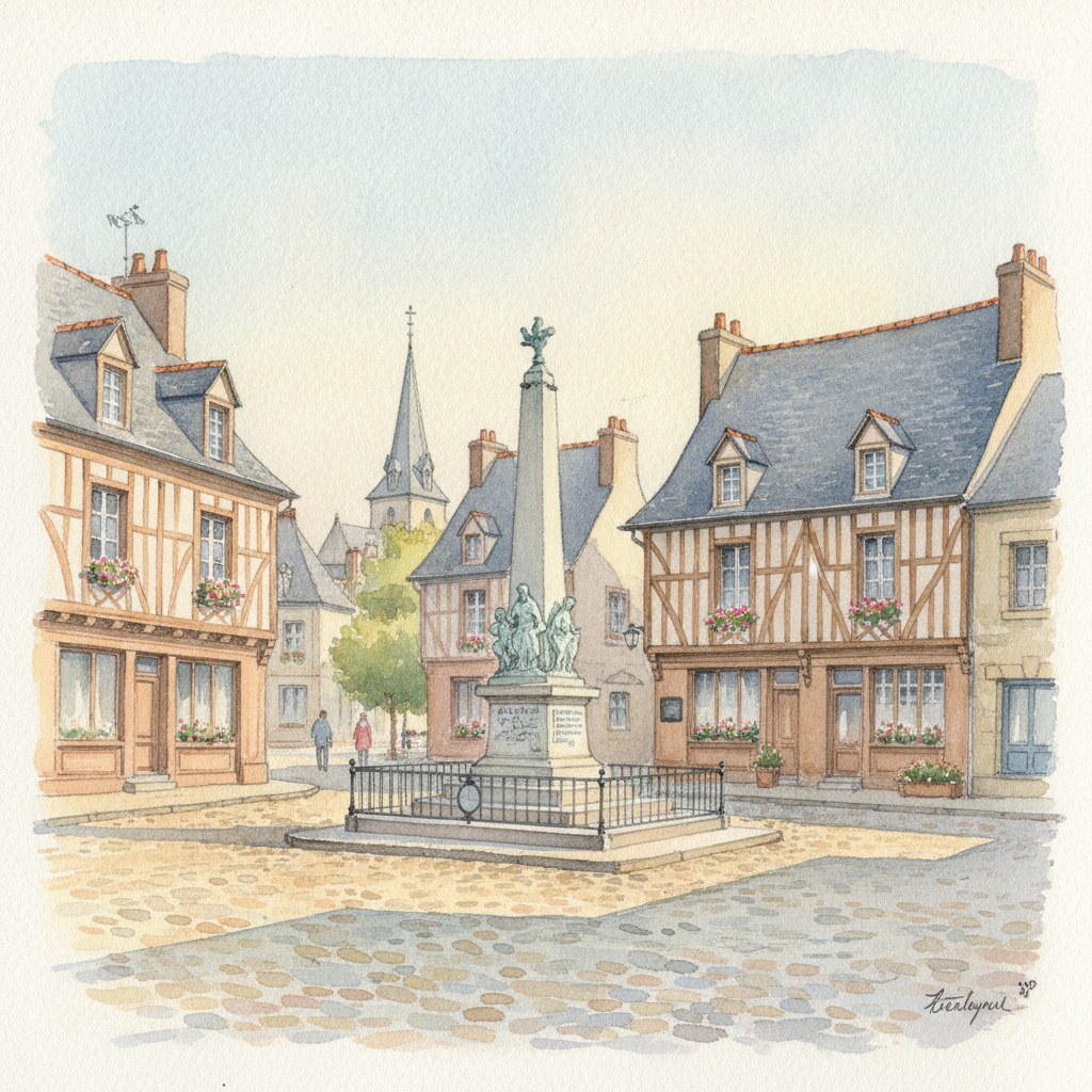 Cormelles-le-Royal — aquarelle — France
