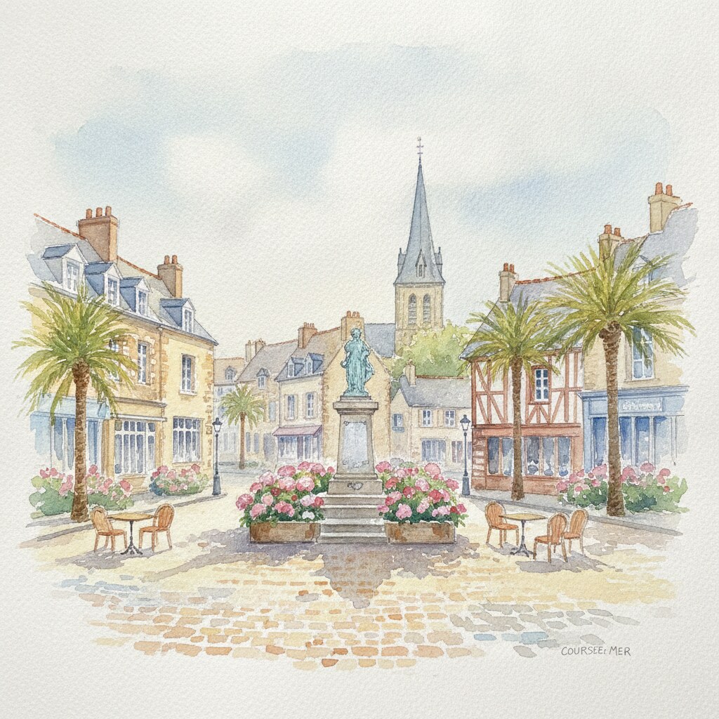 Courseulles-sur-Mer — aquarelle — France