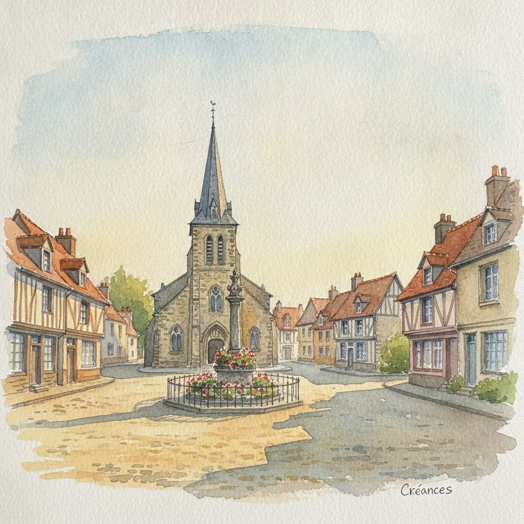 Créances — aquarelle — France