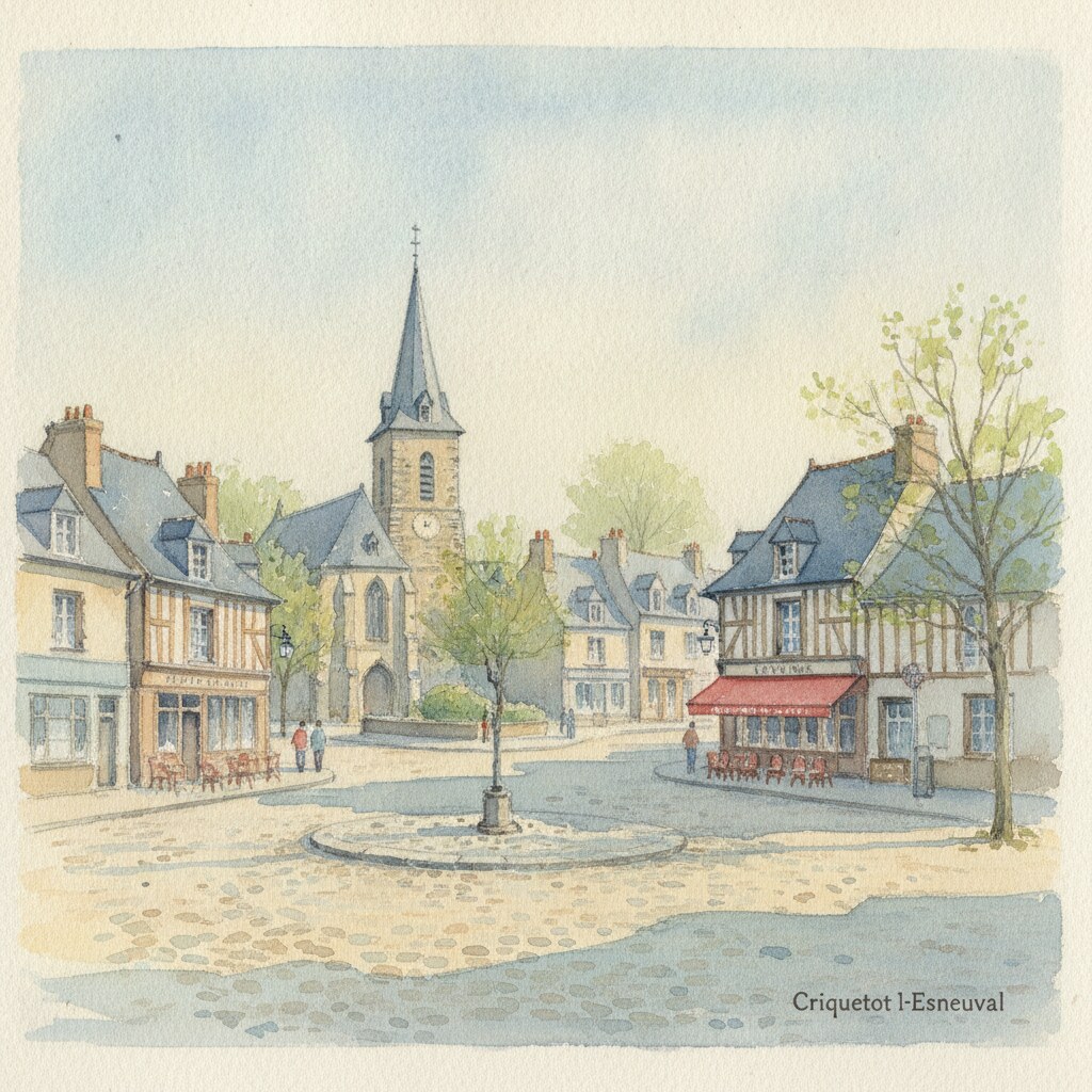 Criquetot-l'Esneval — aquarelle — France