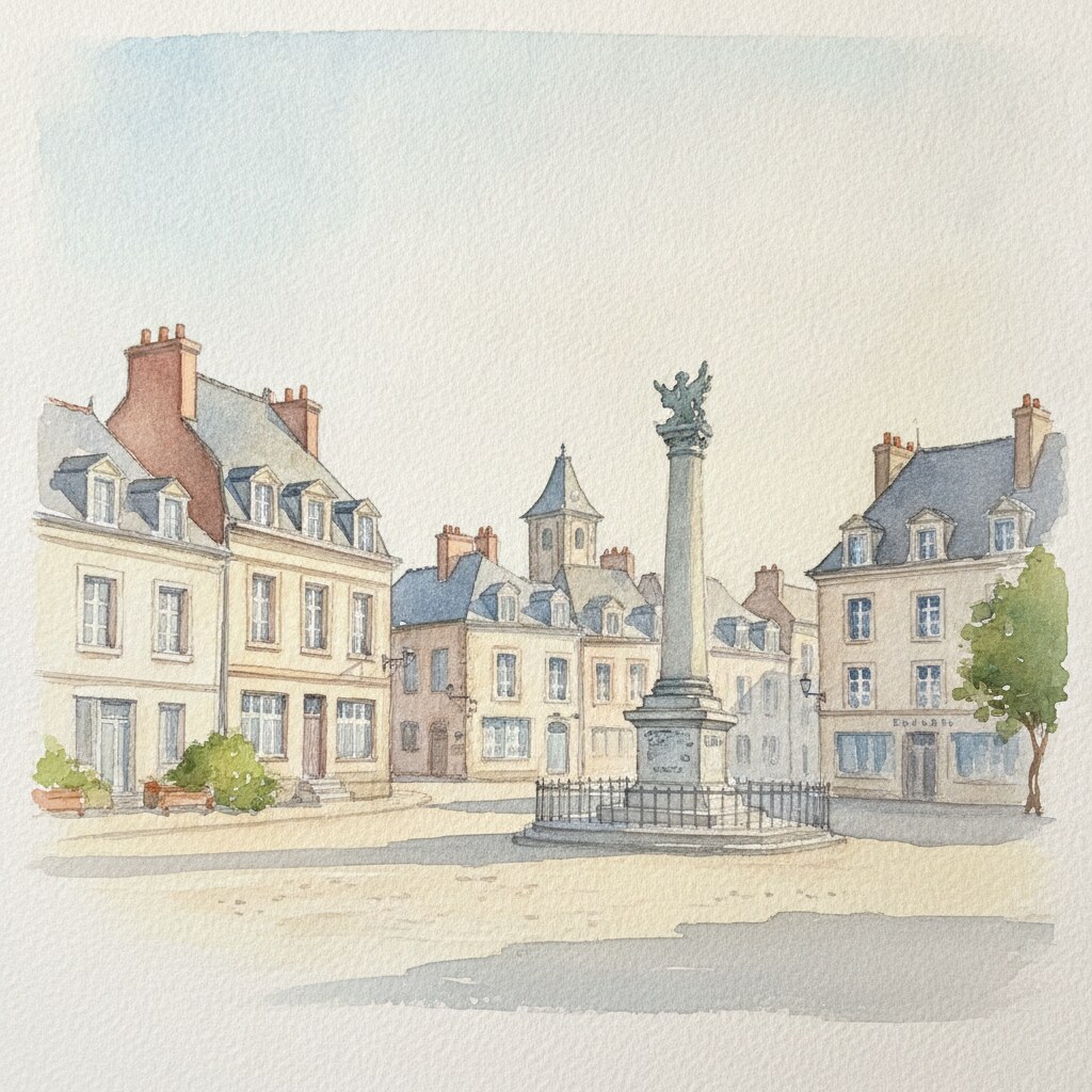Duclair — acuarela — Francia