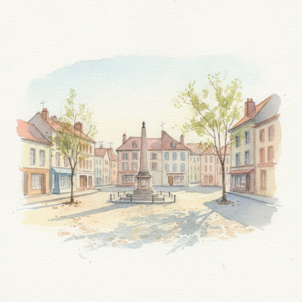 Élancourt — acuarela — Francia