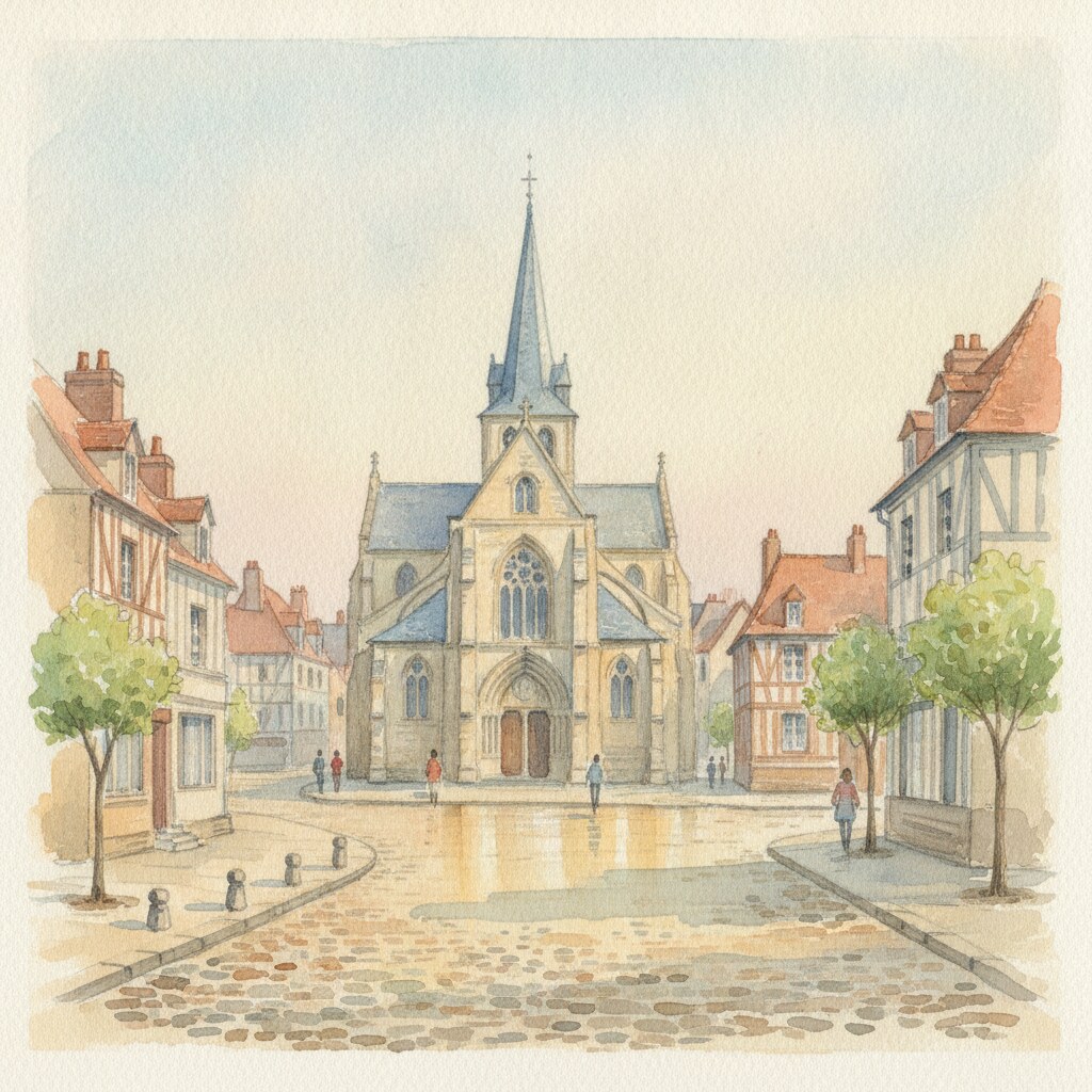 Eu — acuarela — Francia