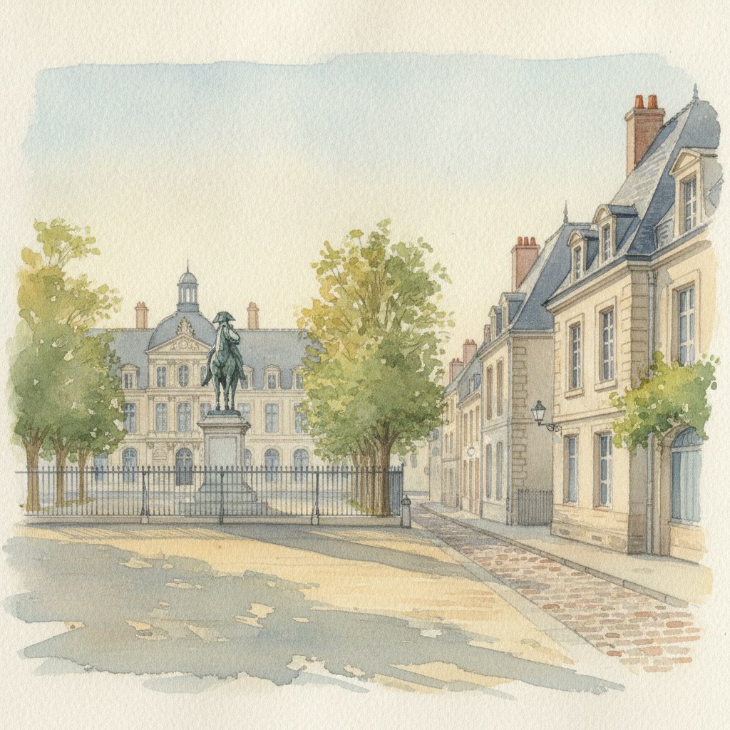 Fontainebleau — acuarela — Francia