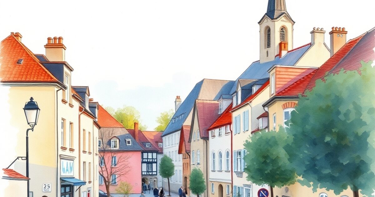 Fontenay-aux-Roses — aquarelle — France
