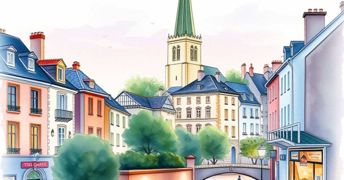 Garches — aquarelle — France