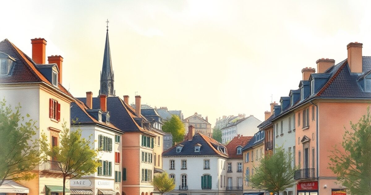 Gennevilliers — aquarelle — France