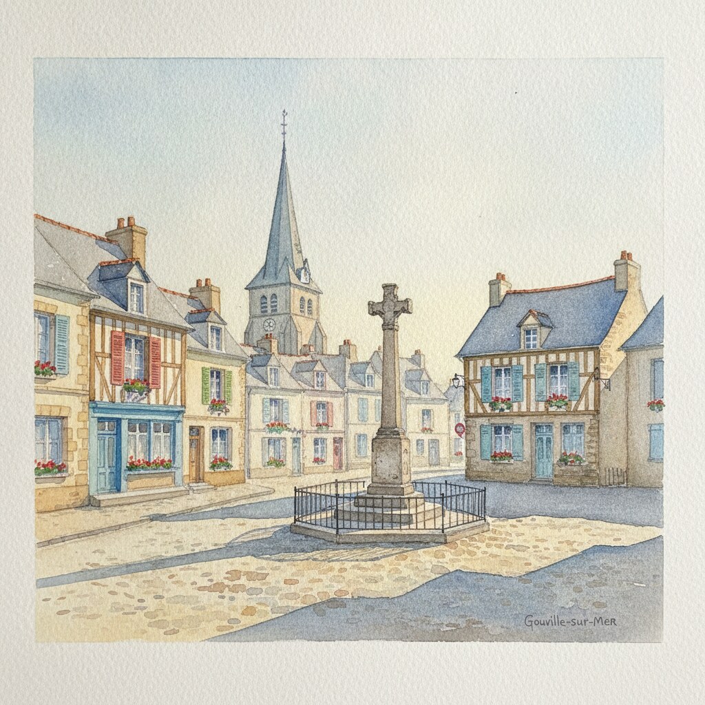 Gouville-sur-Mer — aquarelle — France