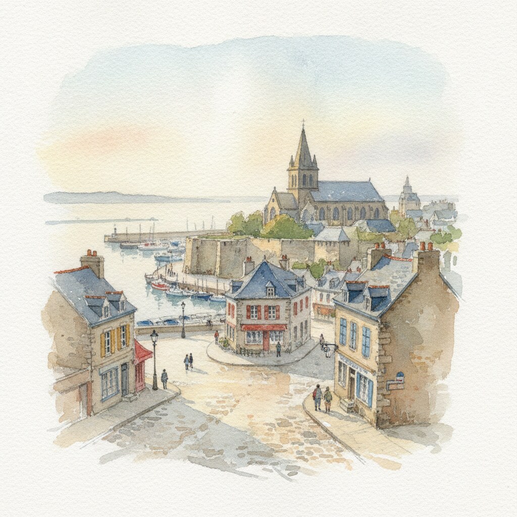 Granville — acuarela — Francia