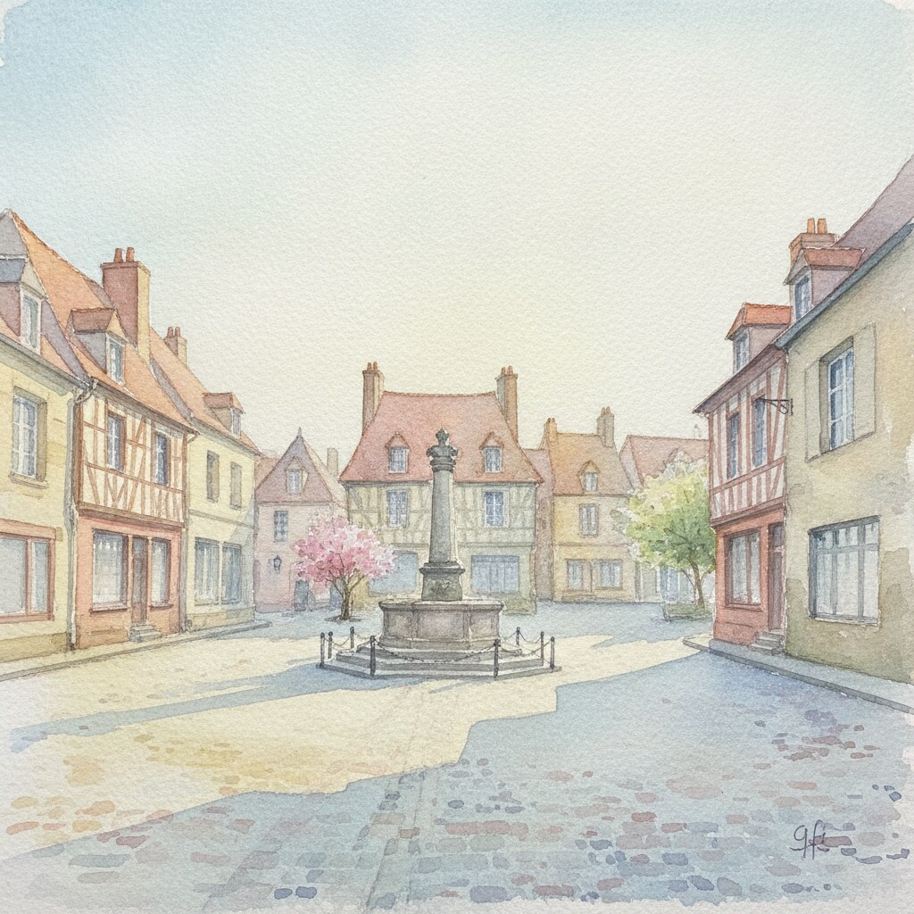Ifs — aquarelle — France