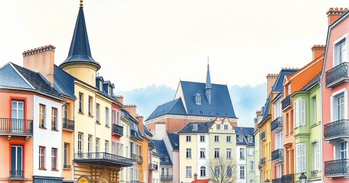 Issy-les-Moulineaux — aquarelle — France