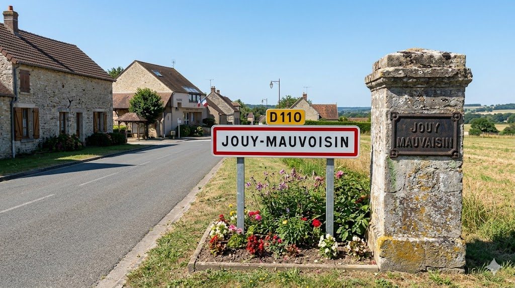 Aquarelle de Jouy-Mauvoisin