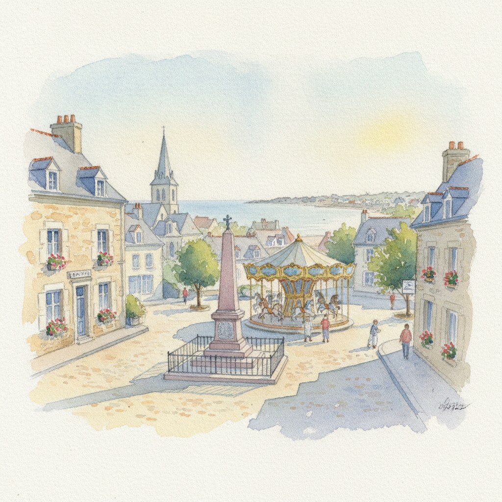Jullouville — aquarelle — France
