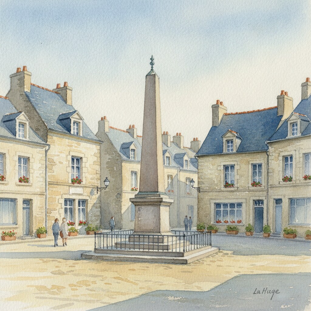 La Hague — acuarela — Francia