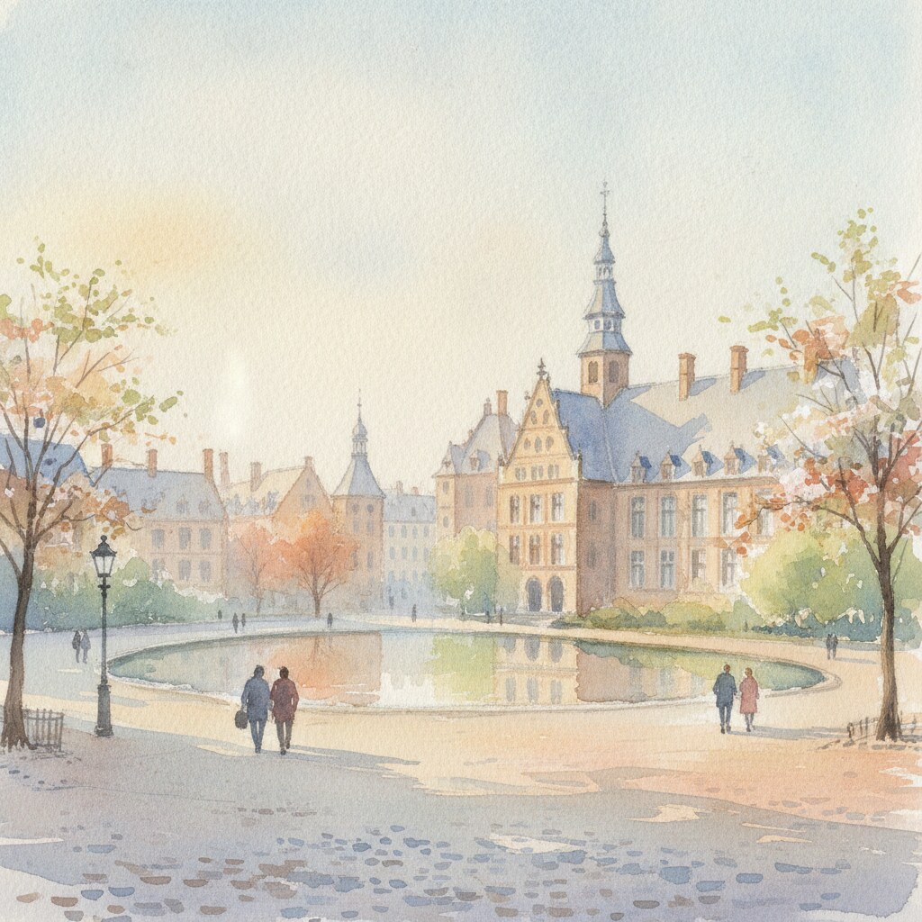 La Haye — acuarela — Francia
