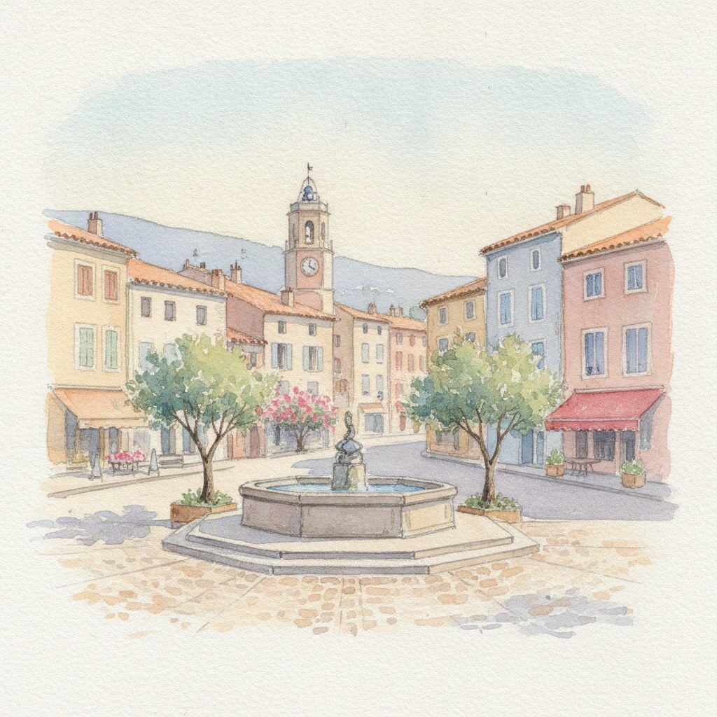 La Londe — aquarelle — France