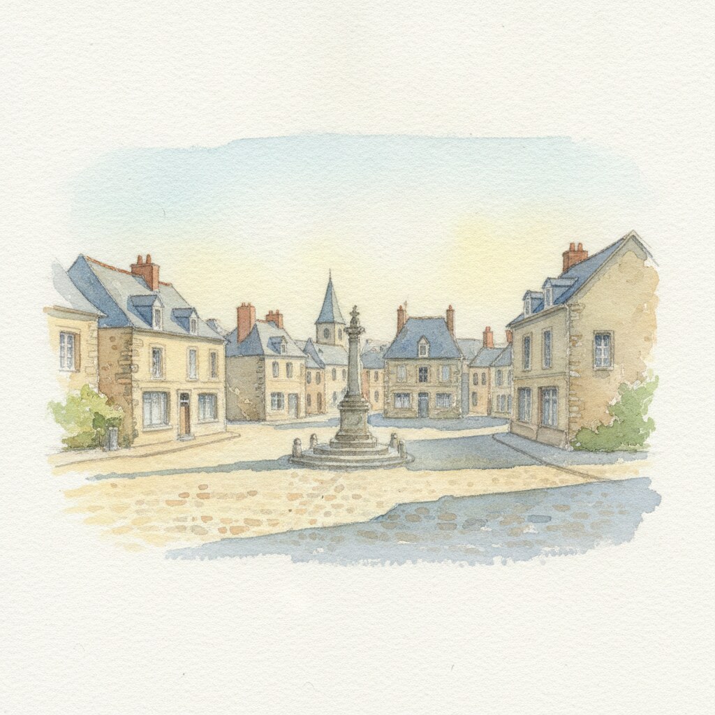 Laize-Clinchamps — aquarelle — France
