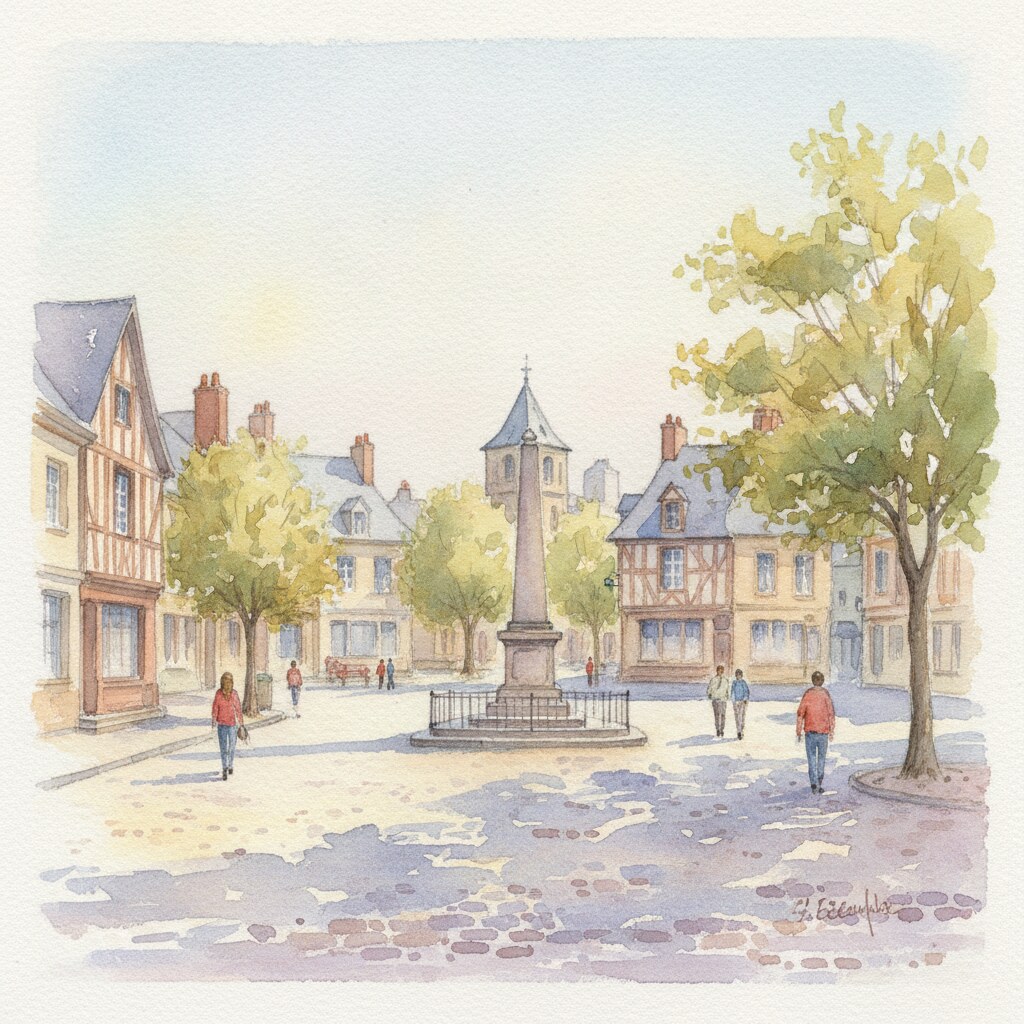 Le Mesnil-Esnard — aquarelle — France