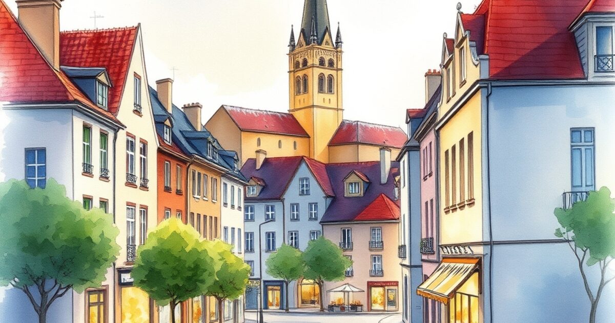 Le Plessis-Robinson — aquarelle — France