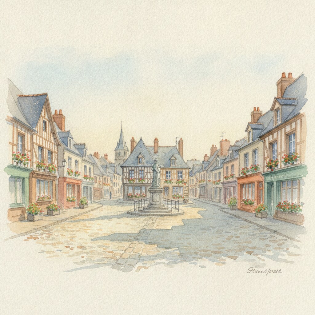 Livarot-Pays-d'Auge — aquarelle — France