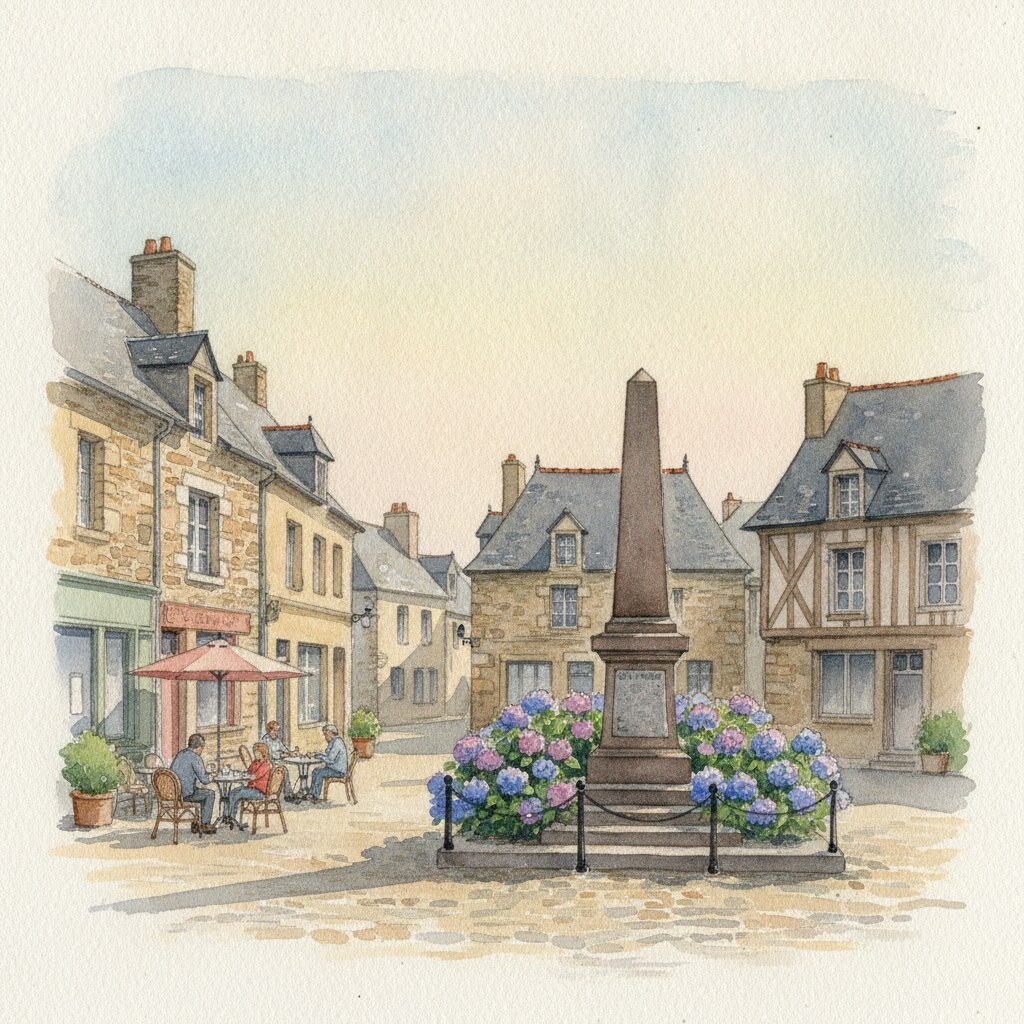 Longny les Villages — aquarelle — France