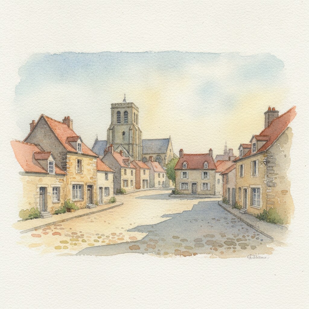 Louvigny — aquarelle — France