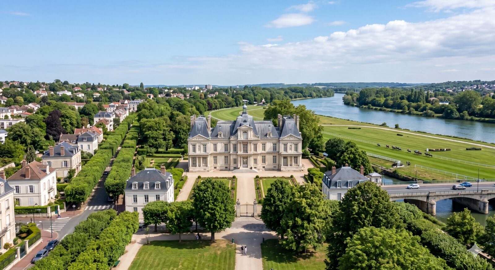 Maisons-Laffitte — acuarela — Francia