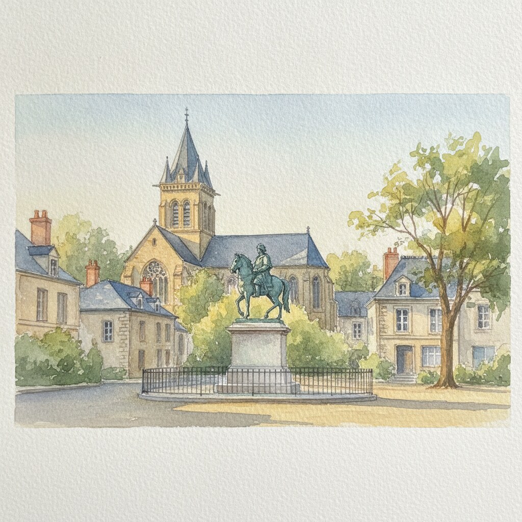 Marly-le-Roi — acuarela — Francia