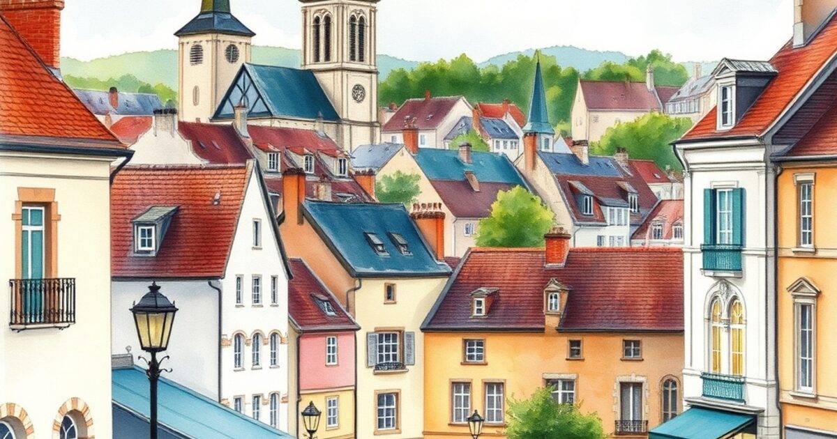 Maurepas — aquarelle — France