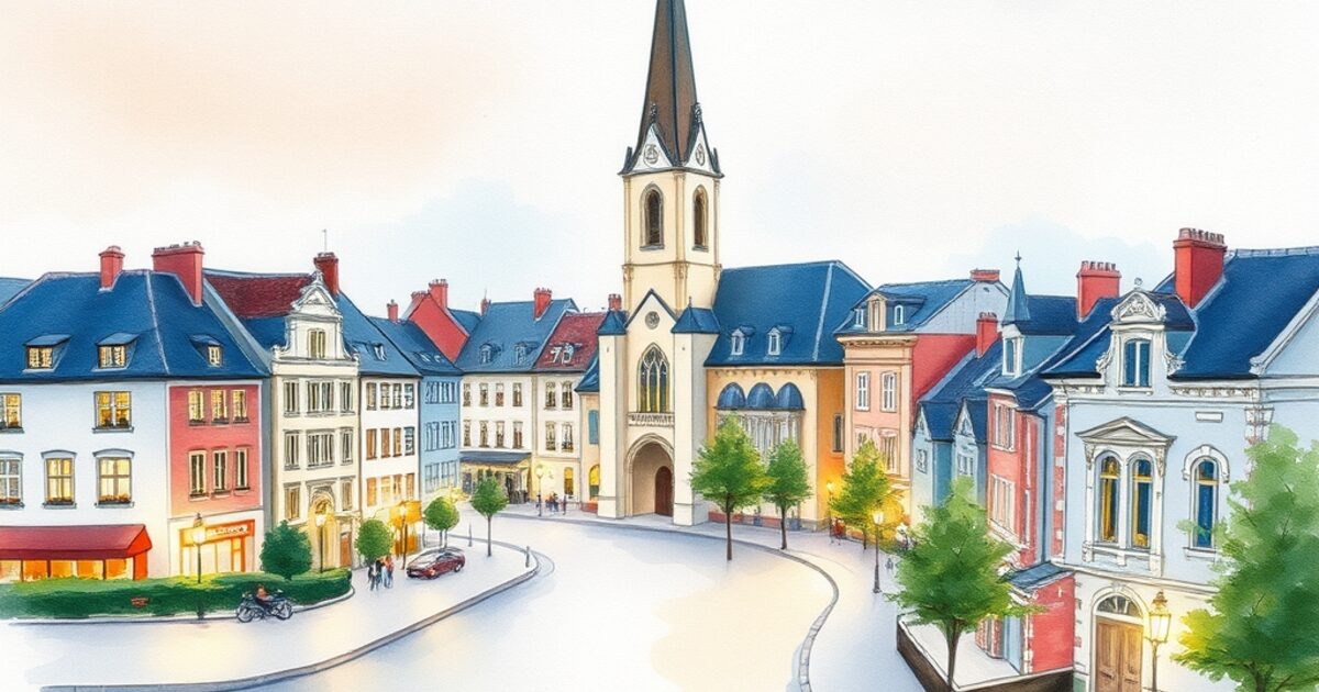 Neuilly-sur-Seine — aquarelle — France