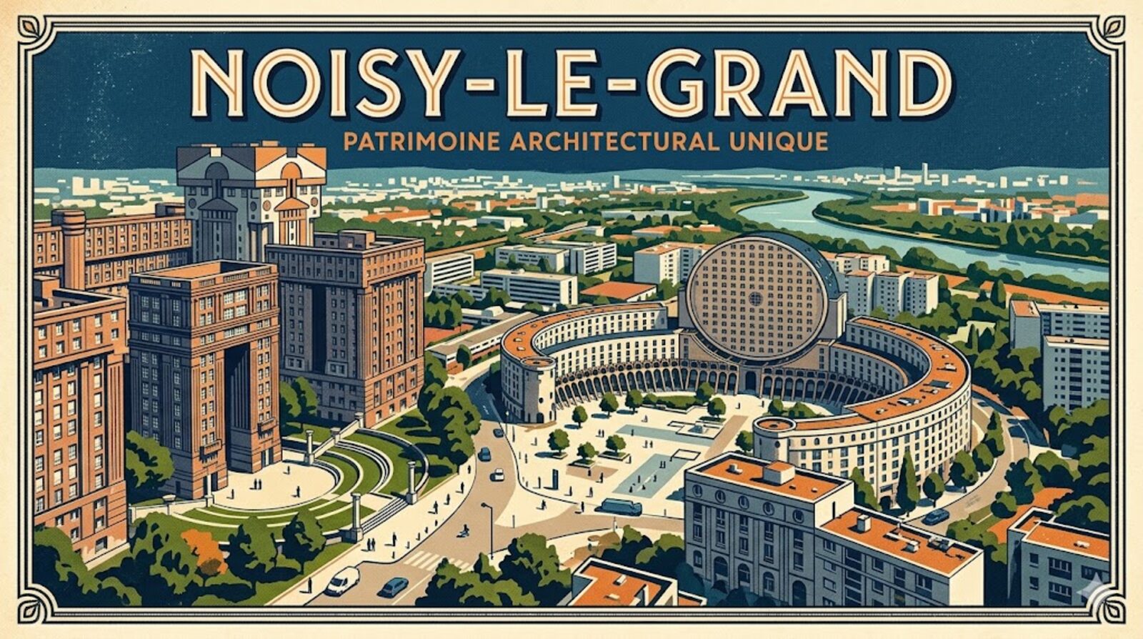 Noisy-le-Grand — acuarela — Francia