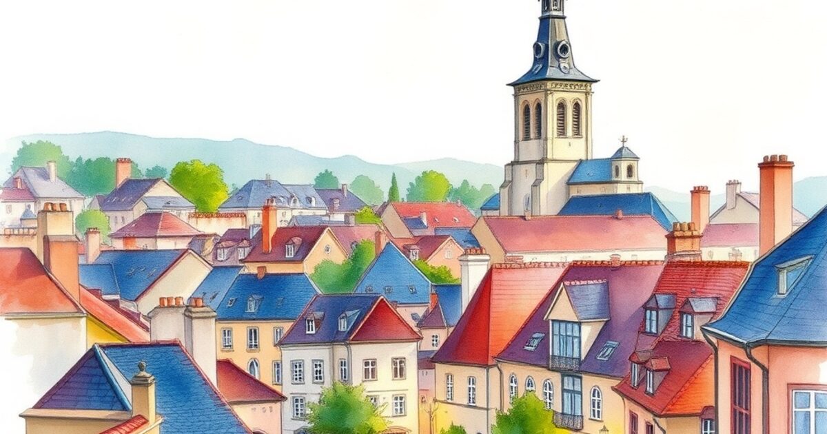 Noisy-le-Roi — aquarelle — France