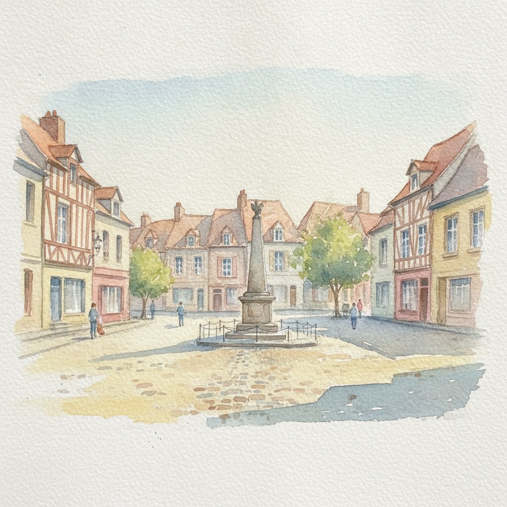 Petit-Caux — aquarelle — France
