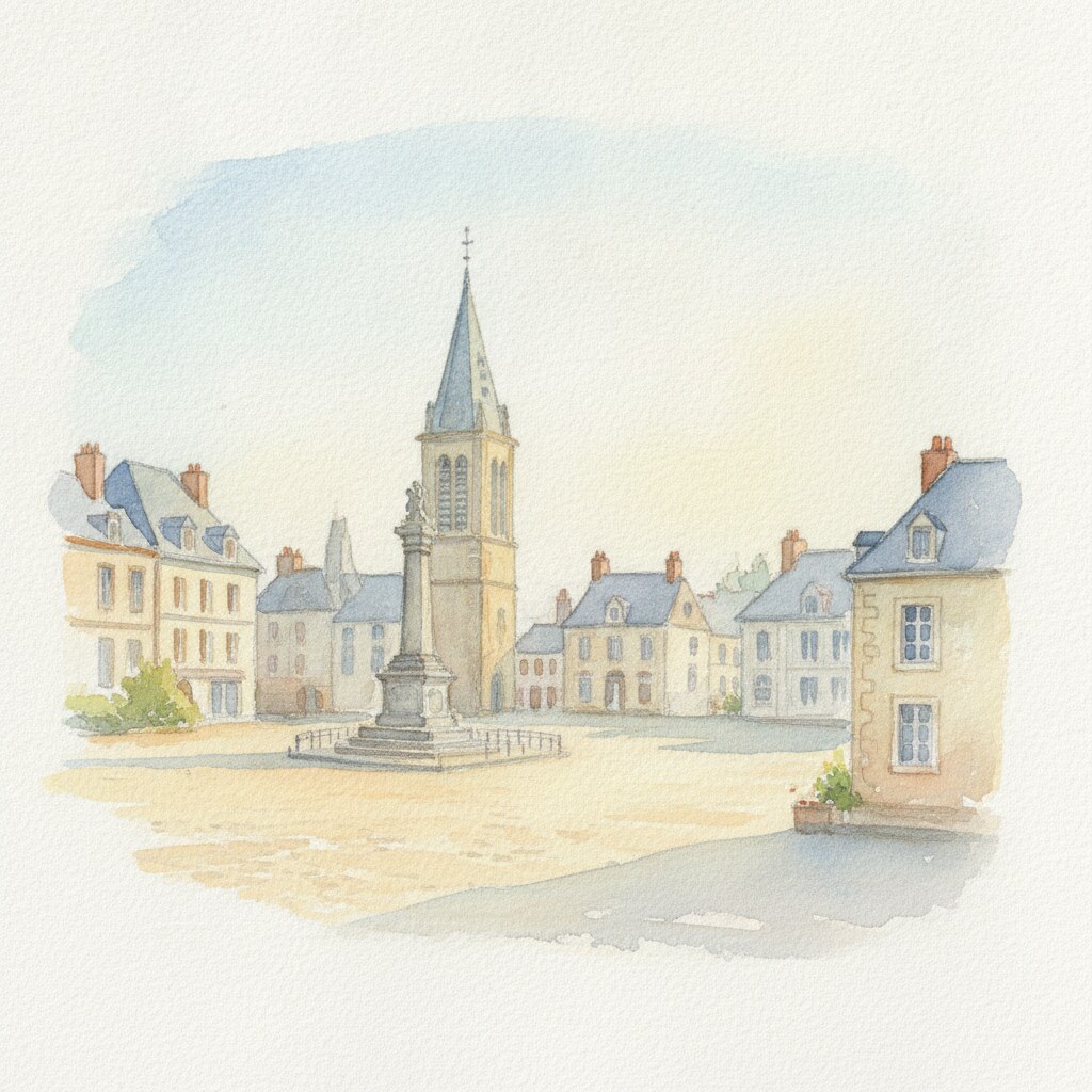 Petit-Couronne — aquarelle — France