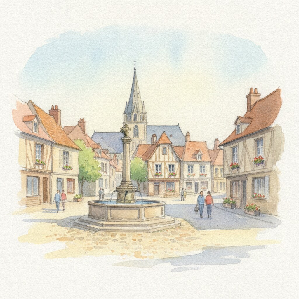 Pierres — aquarelle — France