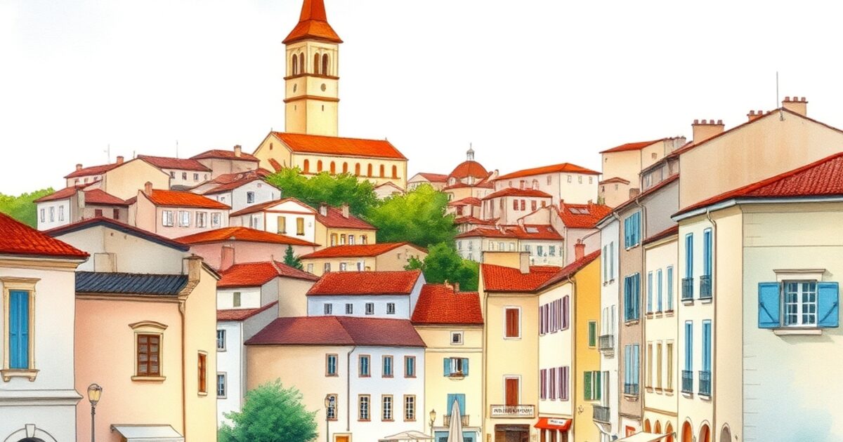 Praia — aquarelle — France