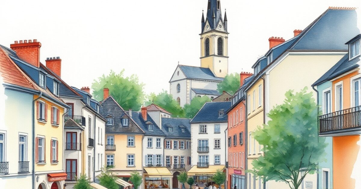 Puteaux — aquarelle — France