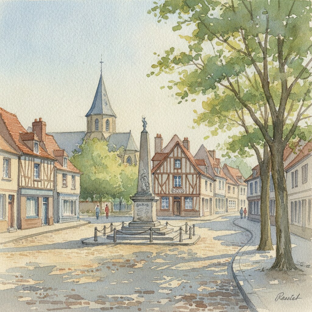 Rots — aquarelle — France