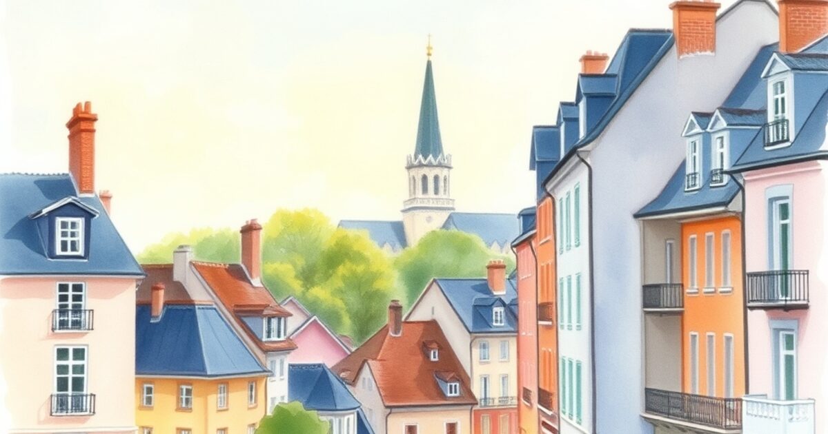 Rueil-Malmaison — aquarelle — France