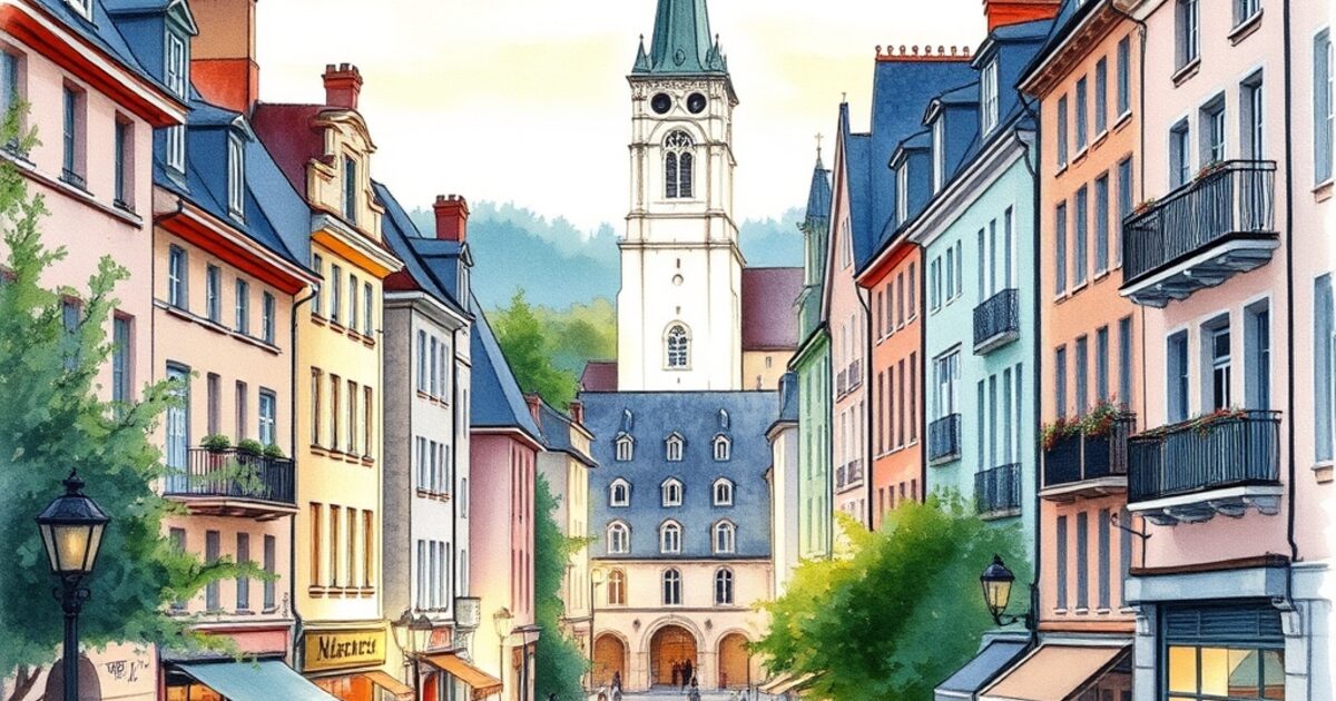 Saint-Cloud — aquarelle — France